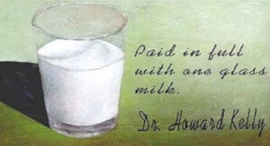 Glass of milk debt